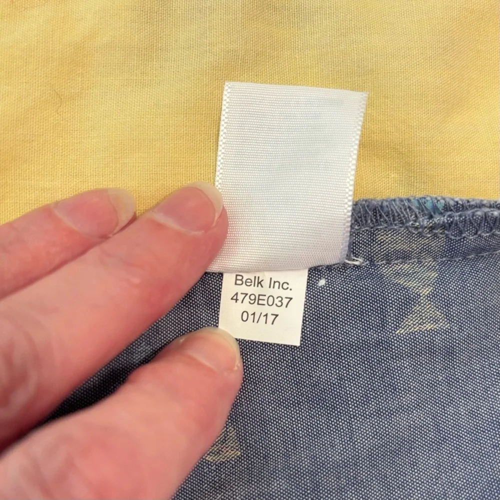 EUC Crown & Ivy Baby Romper, Blue with Fish Print, Baby Sz 12 months - Picture 9 of 13